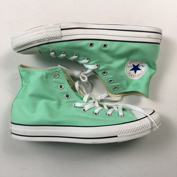 Converse Womens Mint Hi Chuck Taylor Shoes 8 High - Picture 3 of 6